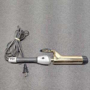 Wigo Europe Professional Curling Iron 85W Gold Barrel Black Handle 1-12 Heat